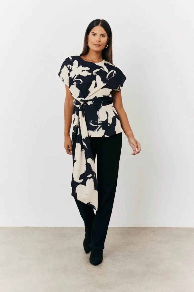 Abstract Drape Top