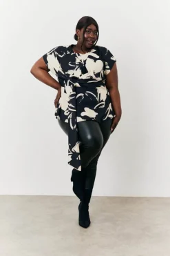 Abstract Drape Top