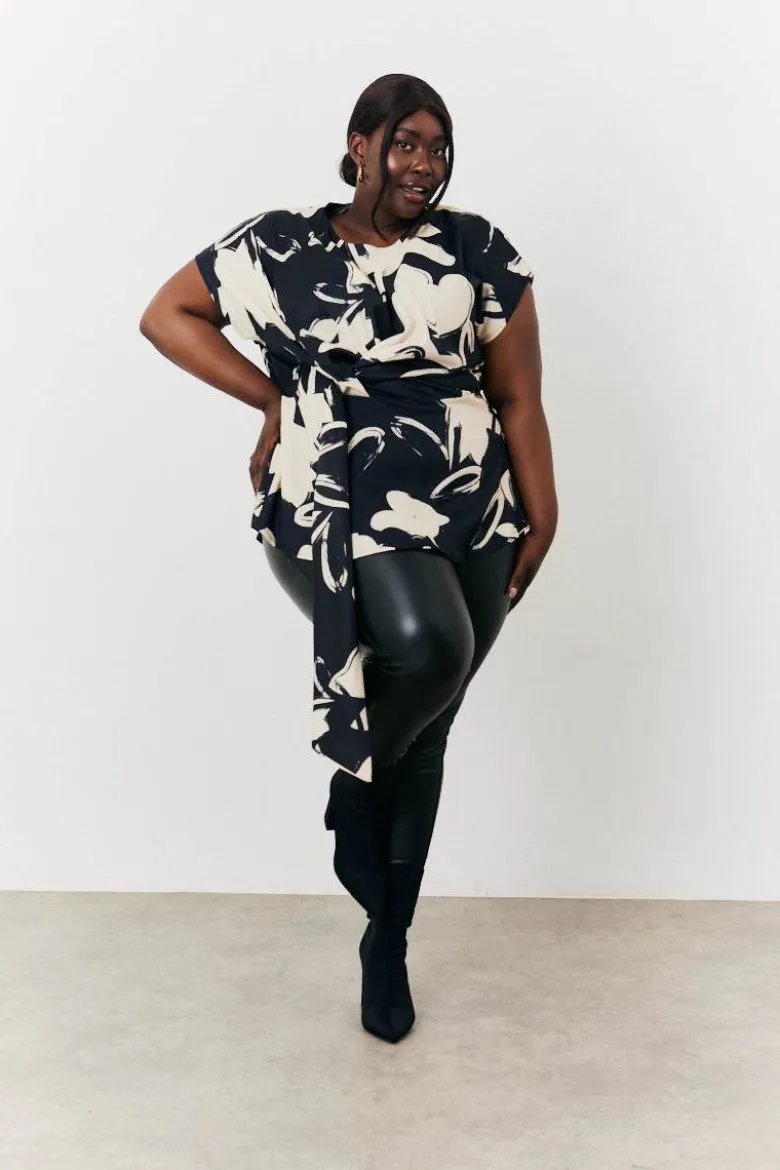 Abstract Drape Top