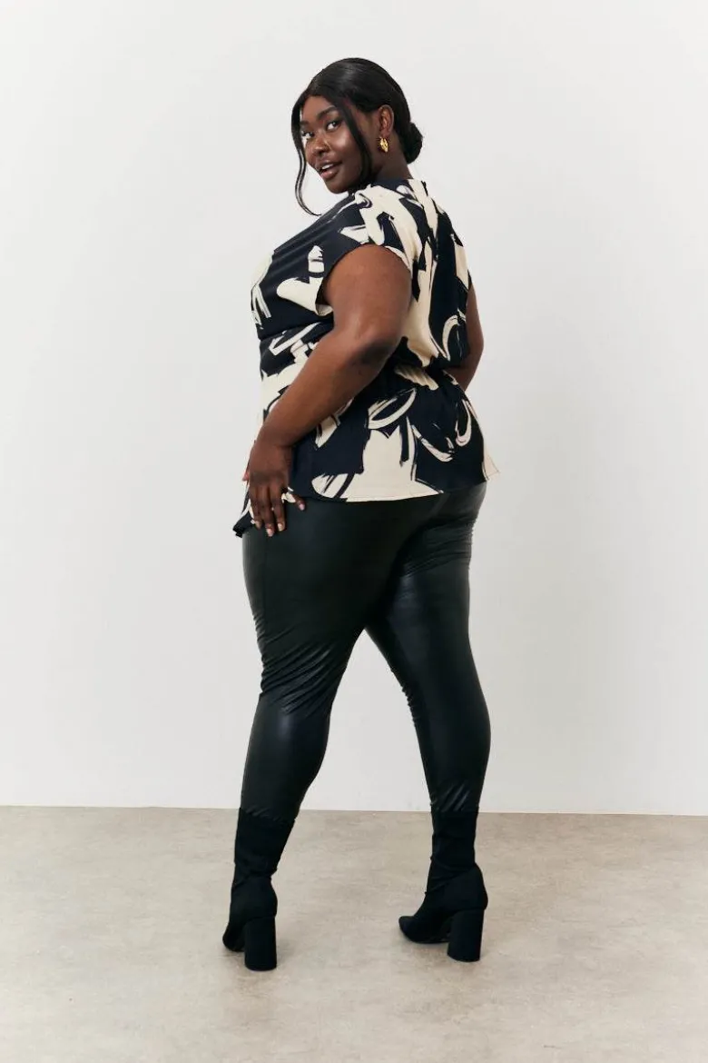 Abstract Drape Top