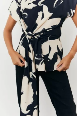 Abstract Drape Top