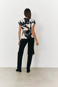 Abstract Drape Top