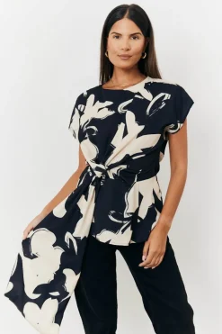 Abstract Drape Top