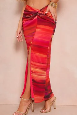 Abstract Print Co-Ord Maxi Skirt