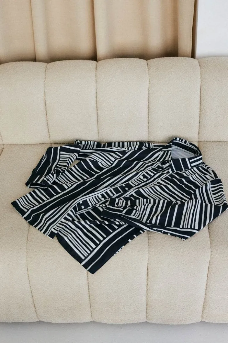 Abstract Stripe Co-Ord Shirt