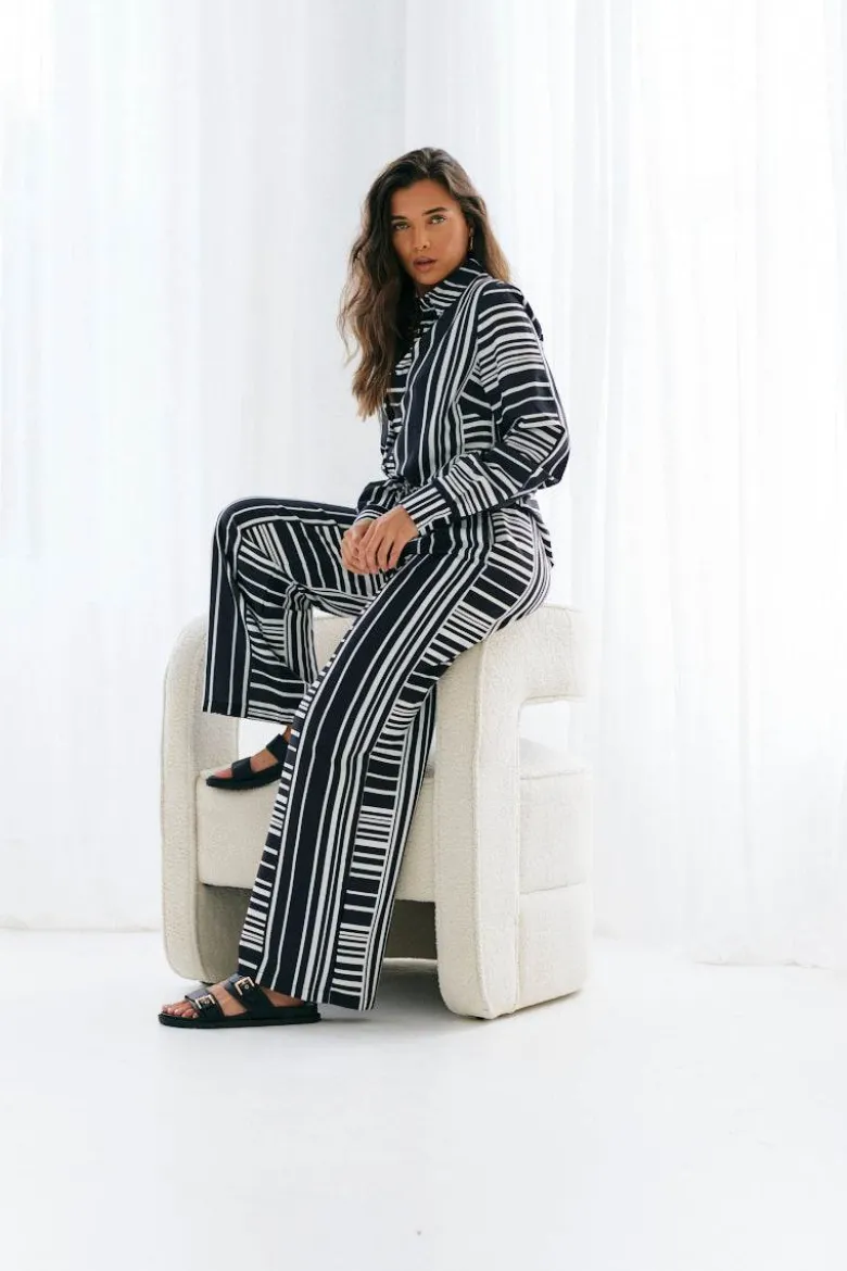 Abstract Stripe Co-Ord Shirt