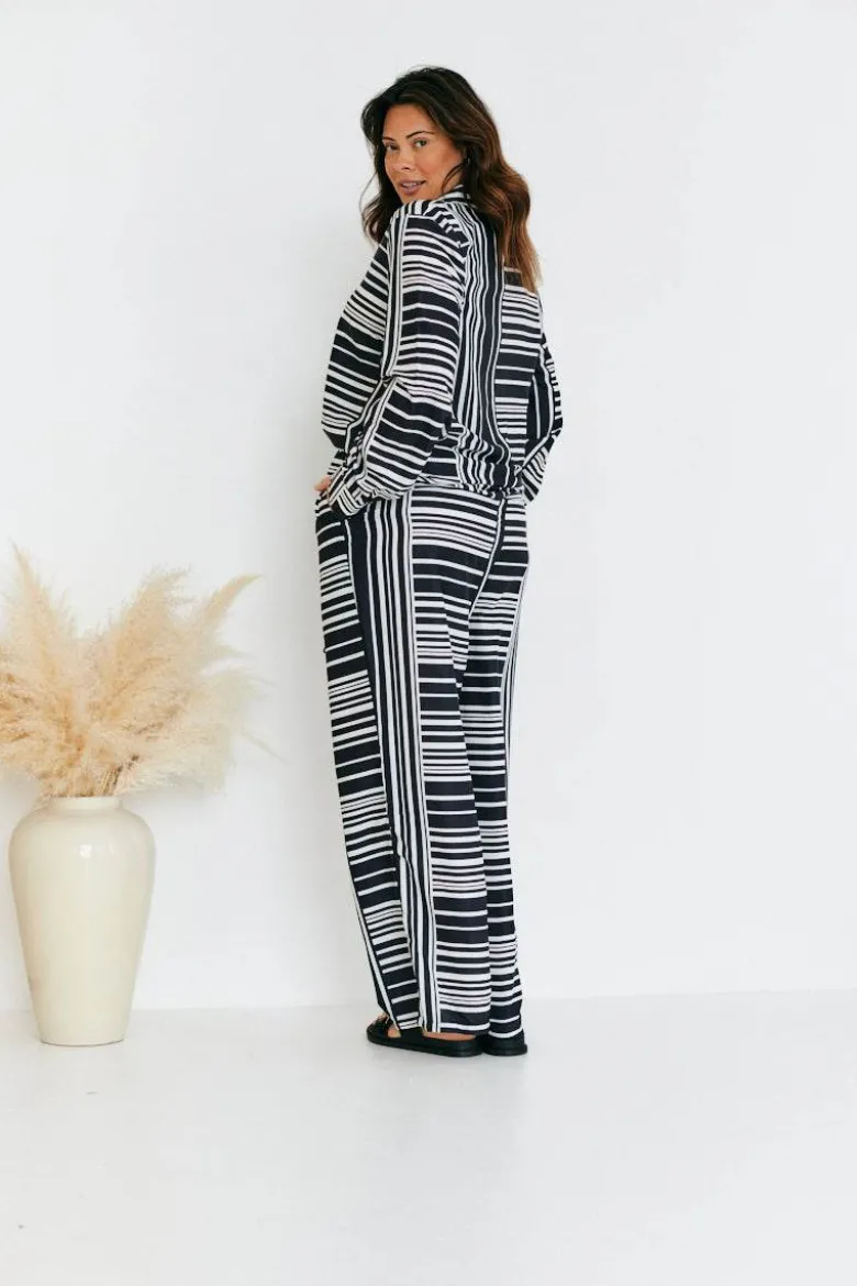 Abstract Stripe Co-Ord Shirt