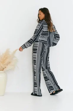 Abstract Stripe Co-Ord Shirt