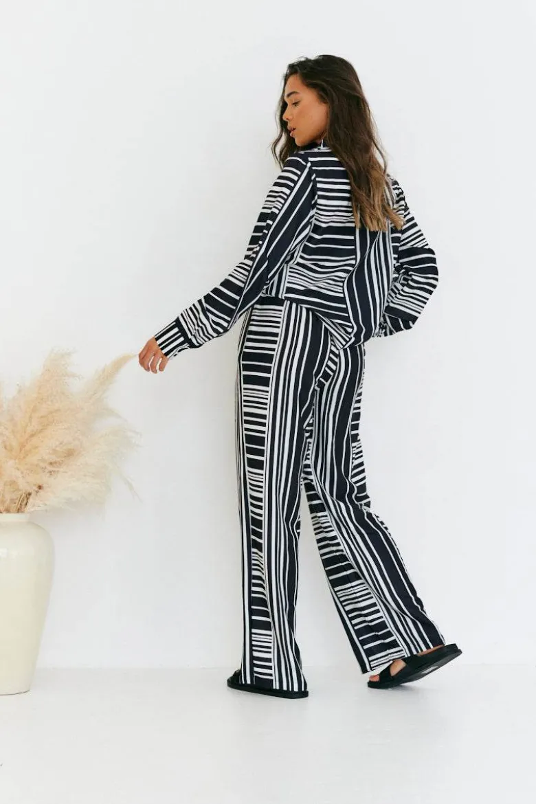 Abstract Stripe Co-Ord Shirt