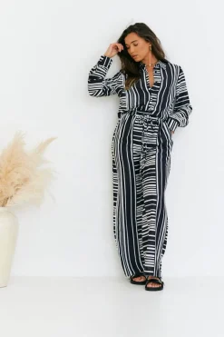 Abstract Stripe Co-Ord Shirt