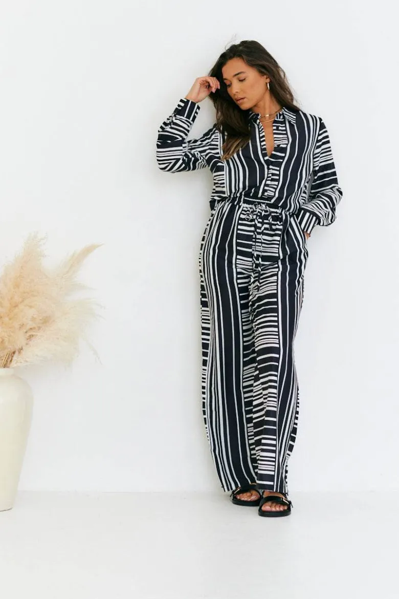 Abstract Stripe Co-Ord Shirt