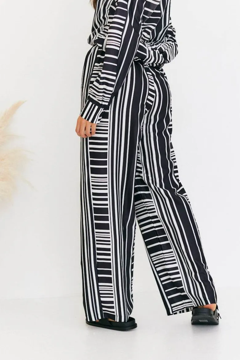 Abstract Stripe Co-Ord Trouser