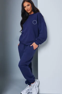 Active' Circle Slogan Sweater
