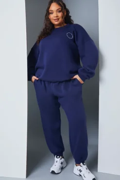 Active' Circle Slogan Sweater