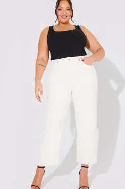 Ankle Grazer Straight Leg Jean