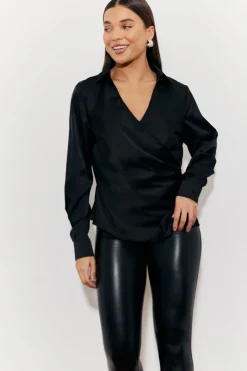Asymmetric Button Detail Shirt