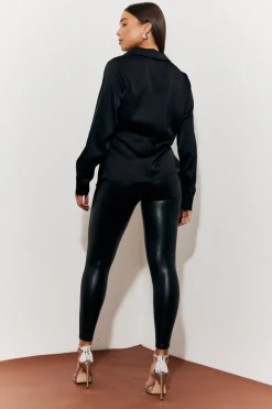 Asymmetric Button Detail Shirt