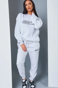 Athletic Club' Slogan Oversized Sweater