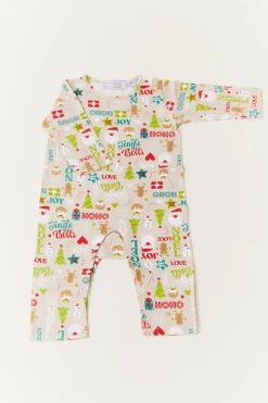 Babies Noel Print Matching Family Romper