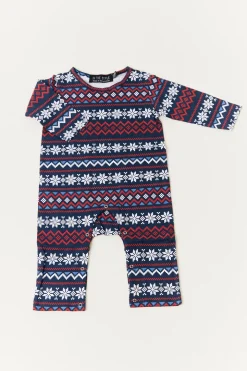 Babies Snowflake Print Matching Family Romper