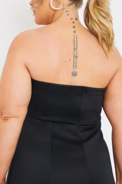 Bandeau A Line Mini Dress