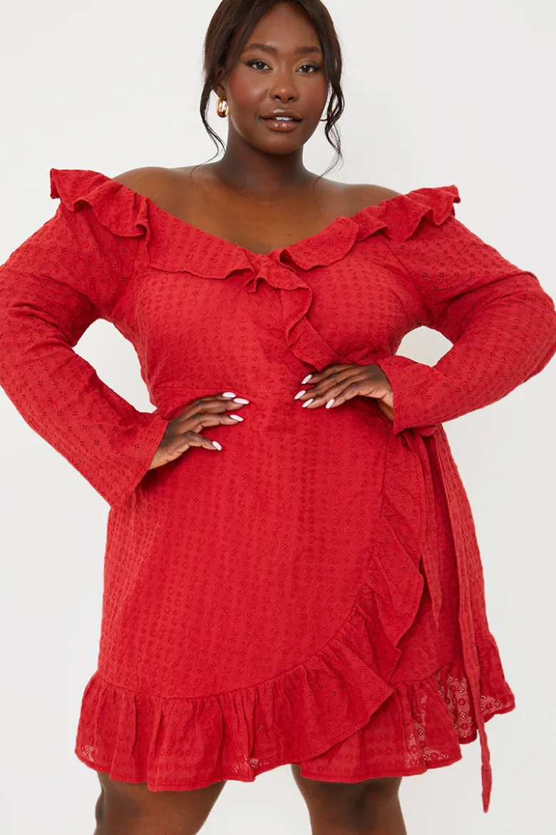 Bardot Broderie Anglaise Mini Dress