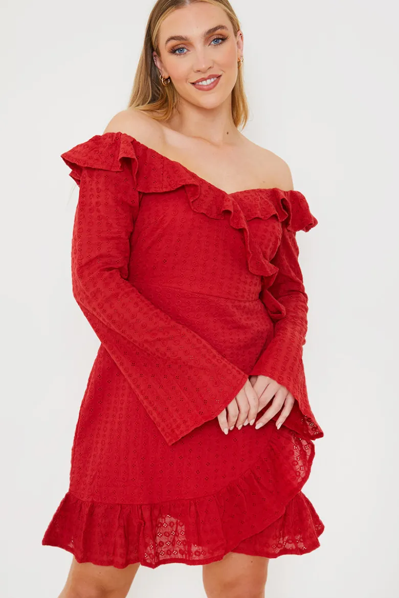 Bardot Broderie Anglaise Mini Dress