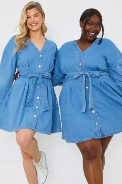 Belted Denim Shirt Dress