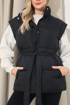 Belted Puffer Gilet