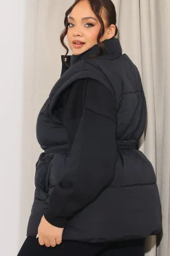 Belted Puffer Gilet
