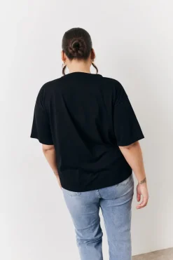 Black and White 2 Pack Slouchy V-Neck T-Shirt