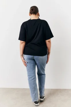 Black and White 2 Pack Slouchy V-Neck T-Shirt