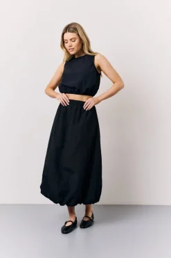 Black Balloon Co-Ord Midi Skirt