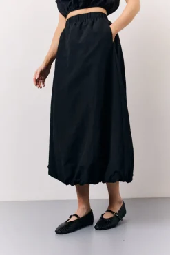 Black Balloon Co-Ord Midi Skirt