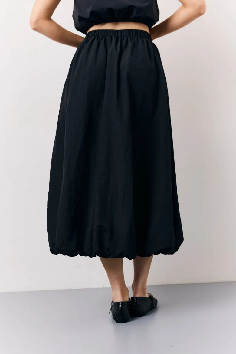 Black Balloon Co-Ord Midi Skirt