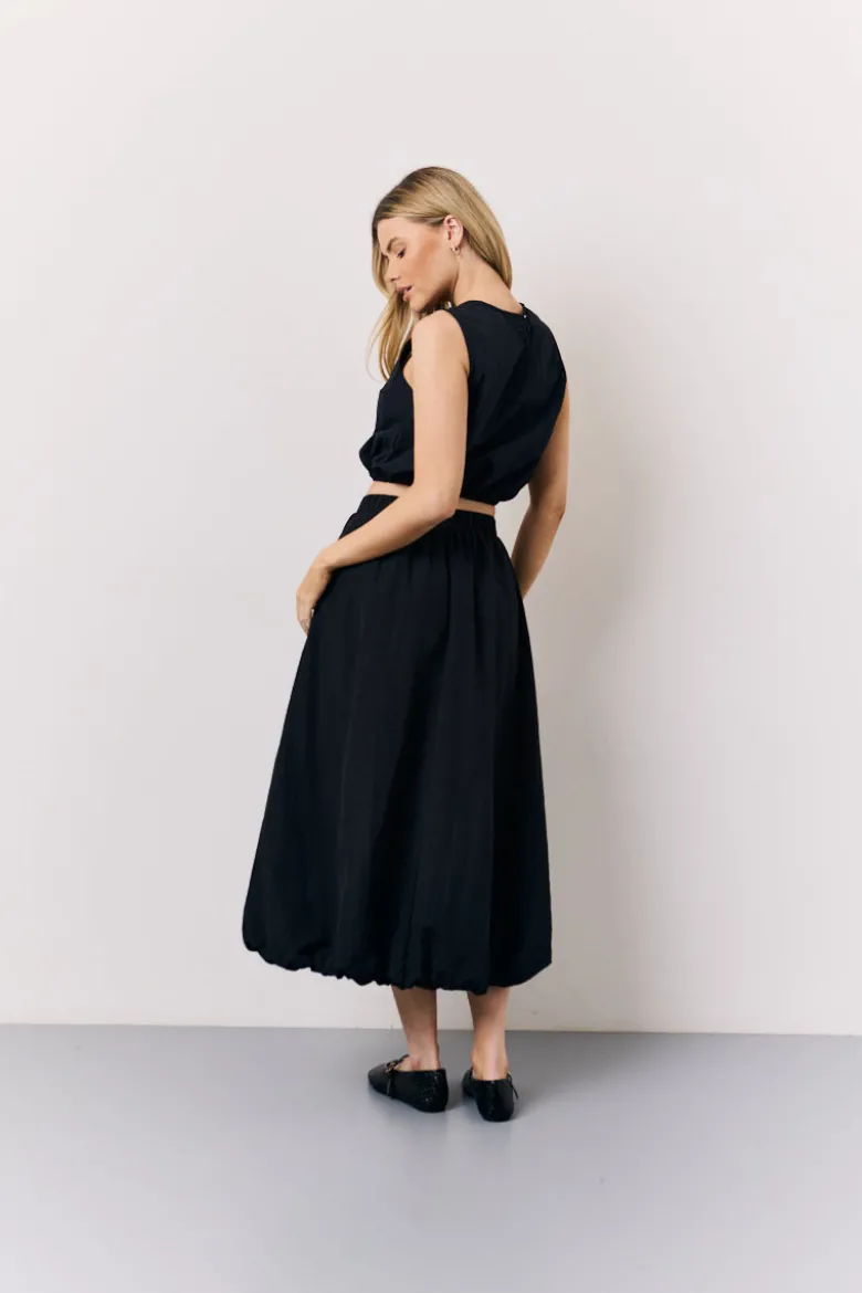 Black Balloon Co-Ord Midi Skirt