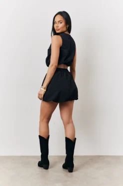Black Balloon Co-Ord Mini Skirt