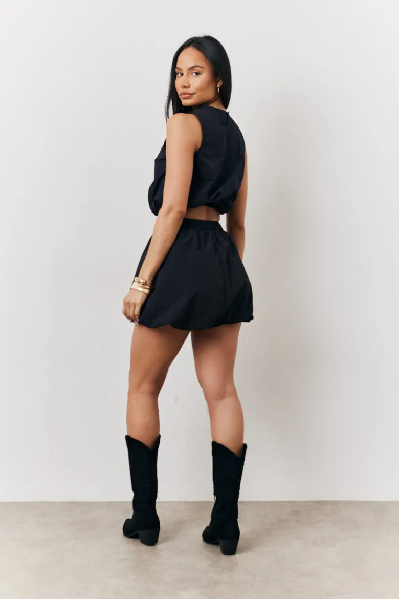 Black Balloon Co-Ord Mini Skirt