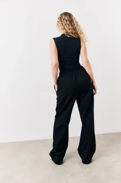Black Built In Bra Sculpt & Control Zip Front Bodysuit