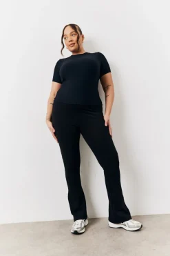 Black 2 Pack Jersey Kickflare and Legging