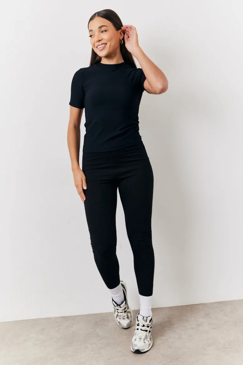 Black 2 Pack Jersey Kickflare and Legging