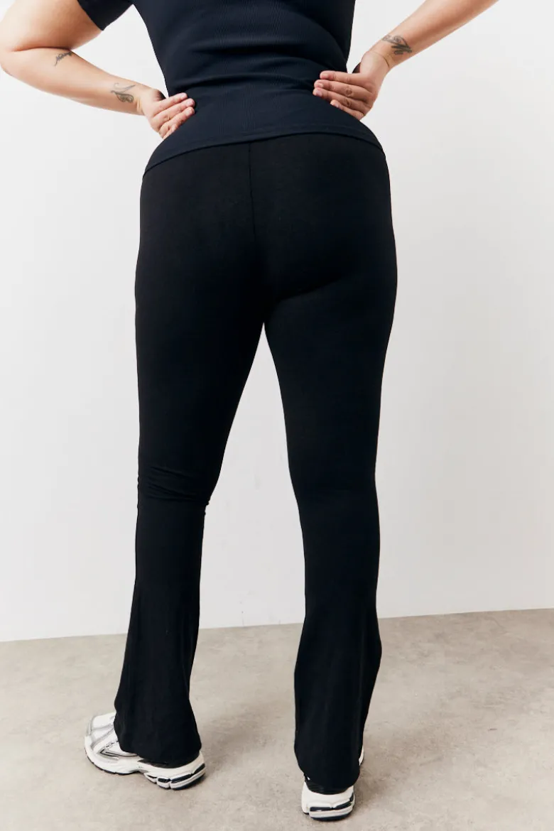 Black 2 Pack Jersey Kickflare and Legging