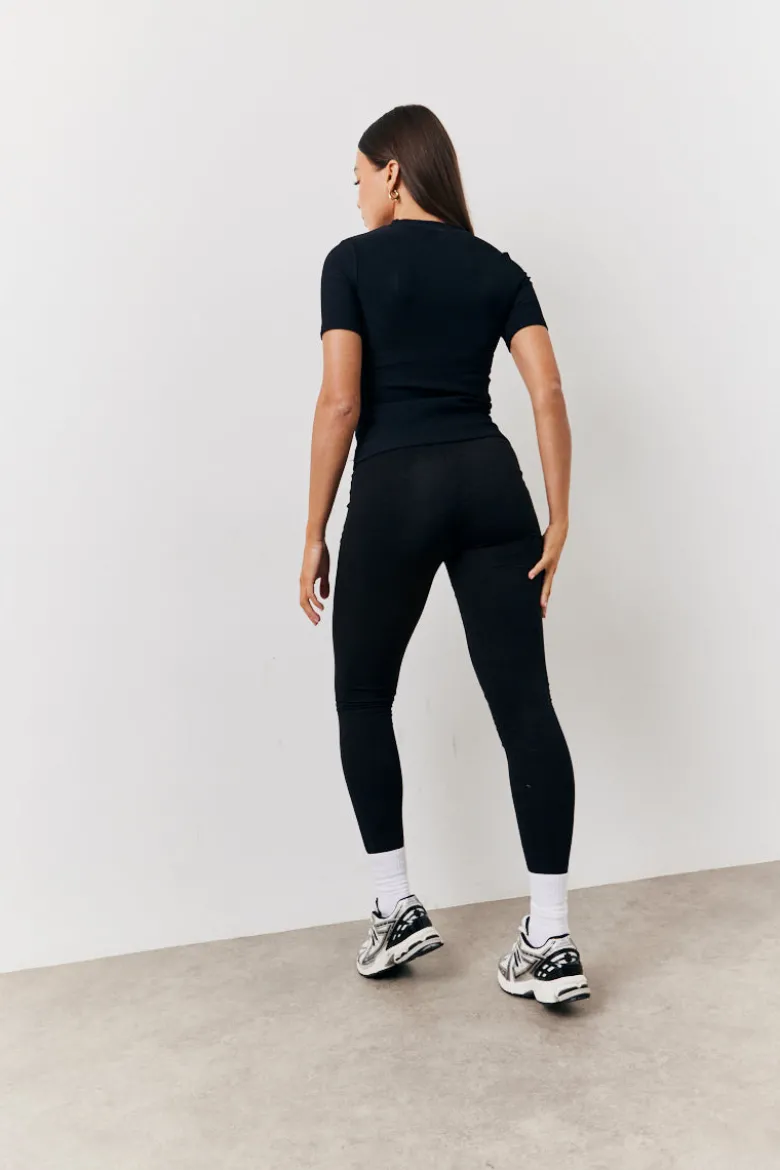 Black 2 Pack Jersey Kickflare and Legging