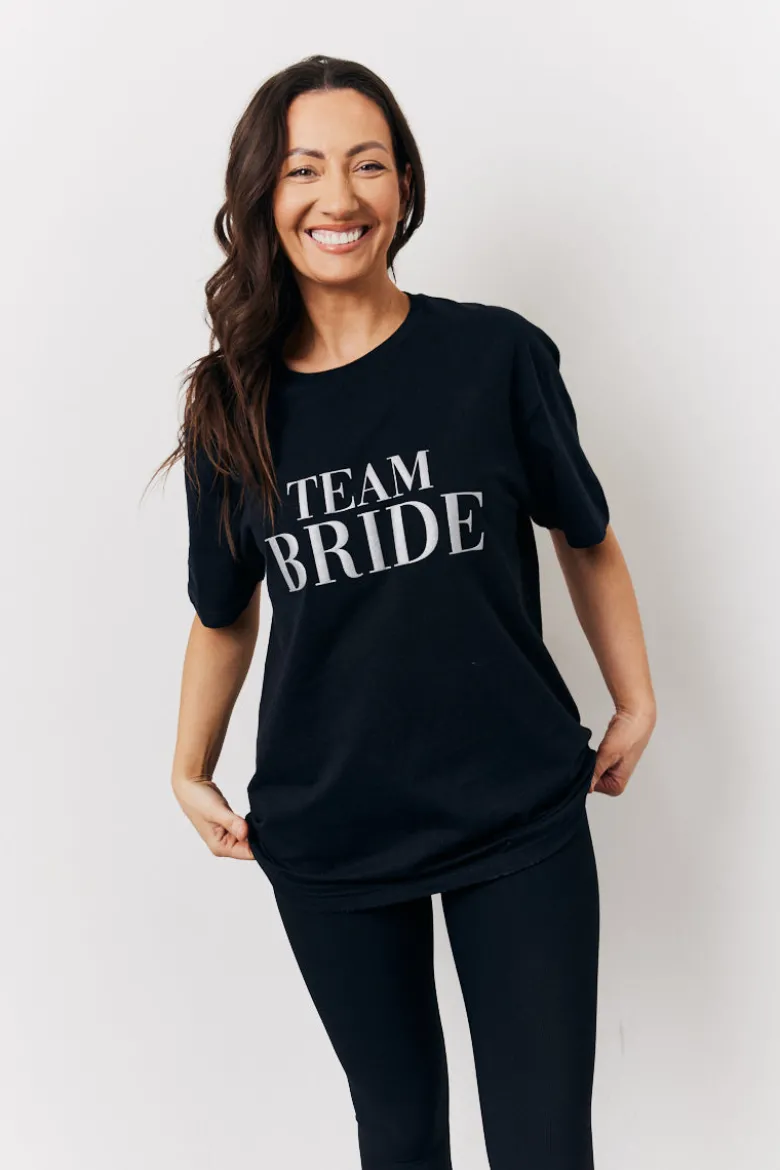 Black Team Bride Slogan T-Shirt