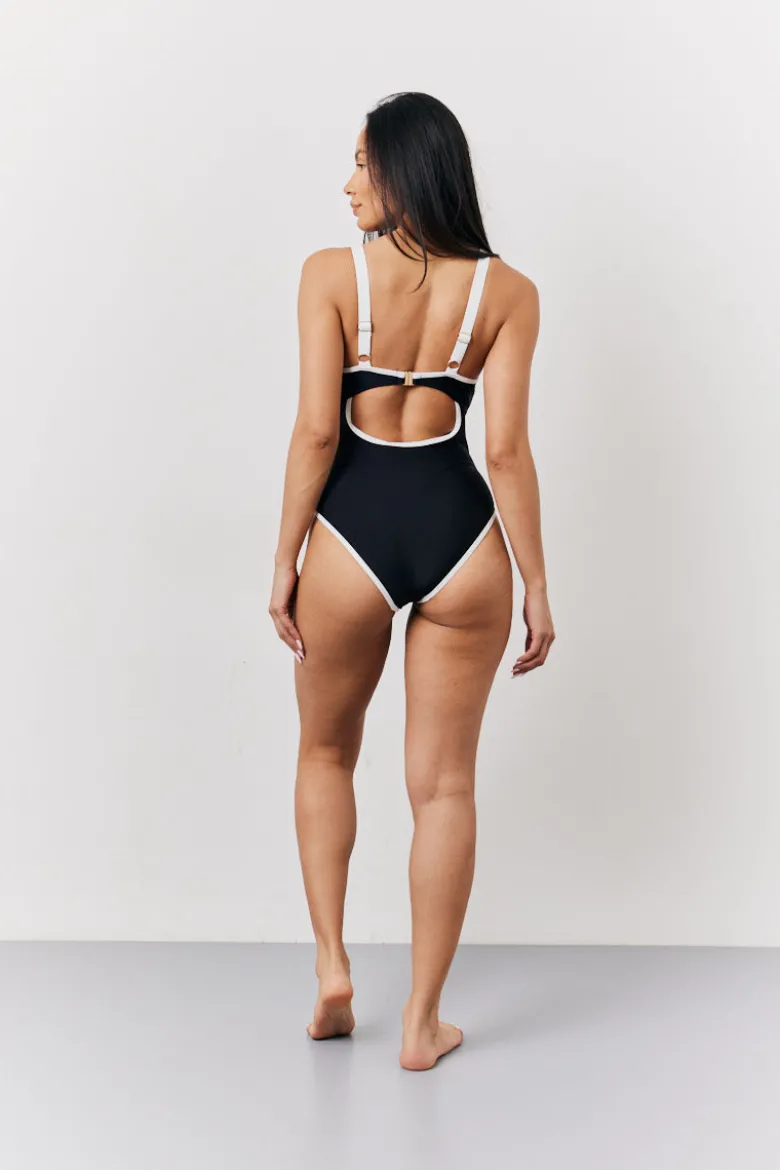 Black U Bar Swimsuit