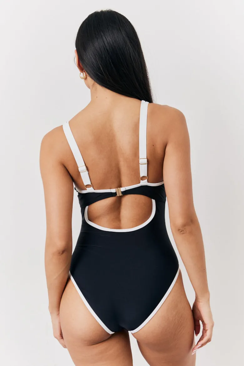 Black U Bar Swimsuit