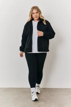 Borg Jacket With Pocket Detail