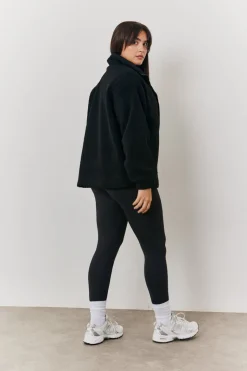 Borg Jacket With Pocket Detail