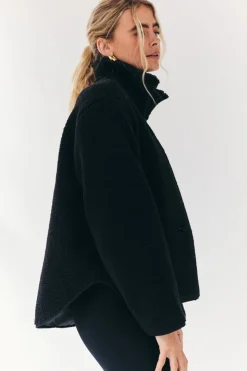 Borg Lined Half Zip Up Fleece