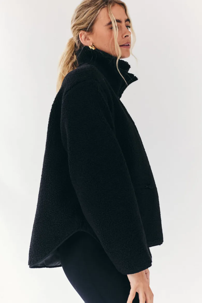 Borg Lined Half Zip Up Fleece